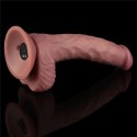 Wibrujący, Realistyczny Fallus o Podwójnej Gęstości 22,8 cm