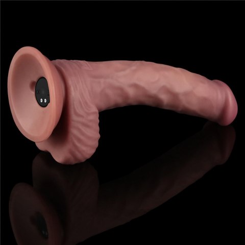 Wibrujący, Realistyczny Fallus o Podwójnej Gęstości 22,8 cm