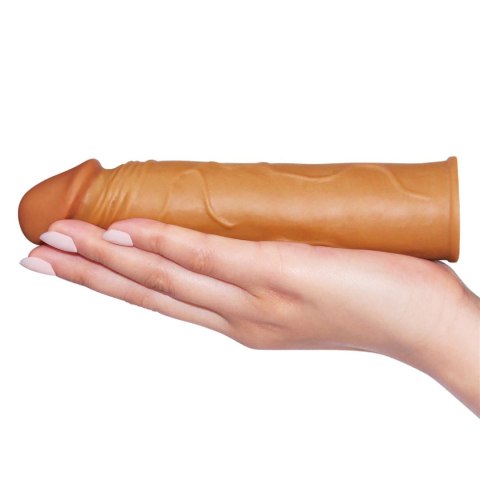 Add 1" Pleasure X Tender – Przedłużka penisa w kolorze brązowym