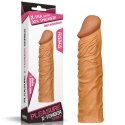 Add 2" Pleasure X Tender – Realistyczna nakładka na penisa, brązowa