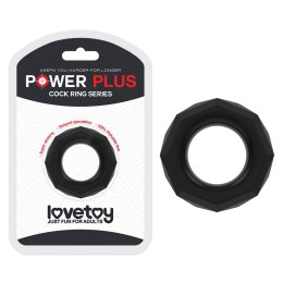 POWER PLUS Pierścień Erekcyjny Czarny