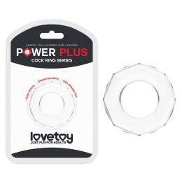 POWER PLUS Przezroczysty Pierścień Erekcyjny