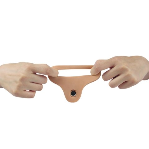 Ultra Miękkie Podwójnie Wibrujące Dildo Strap-On
