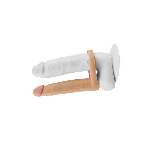 Ultra Miękkie Podwójnie Wibrujące Dildo Strap-On