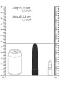 Biodegradowalny Wibrator 14 cm – Czarny