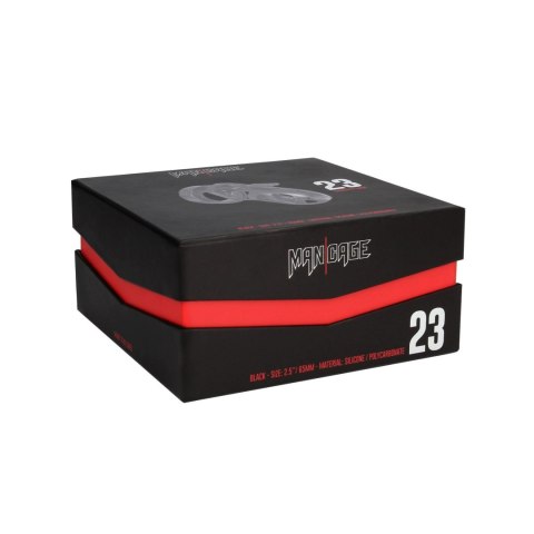 Pas Cnoty Model 23 – Klatka Wstrzemięźliwości – 6,5 cm – Czarny