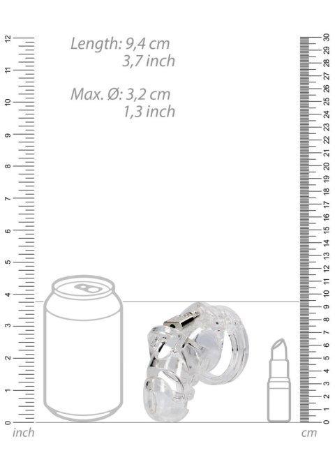 Klatka Cnoty Man|Cage Model 25 – Przezroczysta, 9 cm