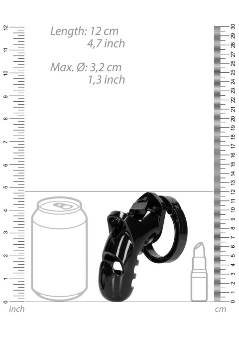 Klatka Czystości Man|Cage Model 26 – Czarna (11,5 cm)