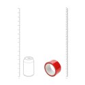 Zmysłowa taśma PVC nieprzywierająca – 20 m – Czerwona