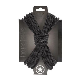 Zmysłowa Lina Bondage z Poliestru – 10 m – Czarna