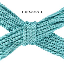 Ekskluzywna Lina Bondage z Poliestru - 10 m - Niebieska