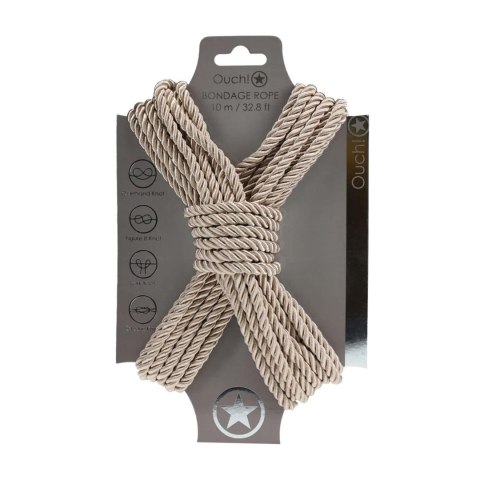 Zmysłowa Lina do Bondage – 10 m – Złota