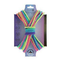 Zmysłowa Lina Bondage z Poliestru – 10 m – Wielokolorowa