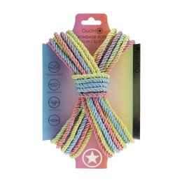Zmysłowa Lina Bondage z Poliestru – 10 m – Pastelowy Mix Kolorów
