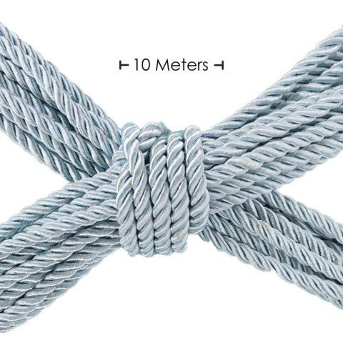 Lina do Bondage z Poliestru – 10 m – Pudrowy Błękit