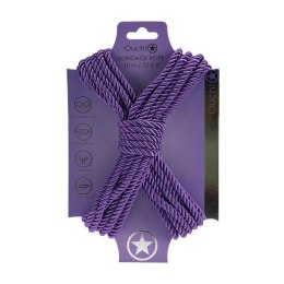 Zmysłowa Lina Bondage z Poliestru – 10 m – Fioletowa