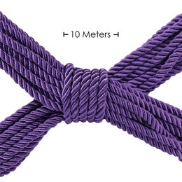 Zmysłowa Lina Bondage z Poliestru – 10 m – Fioletowa