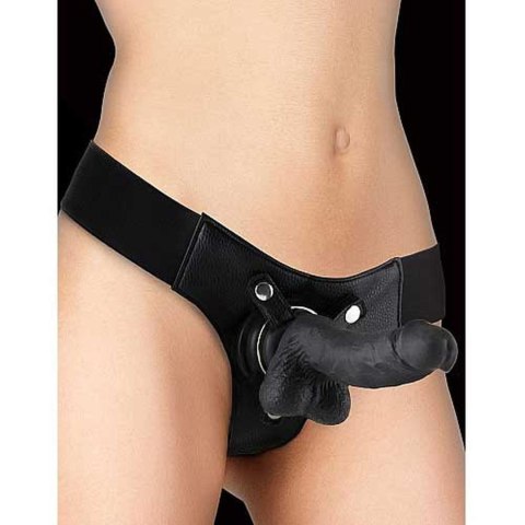 Realistyczne Dildo Strap-On 18 cm – Czarne