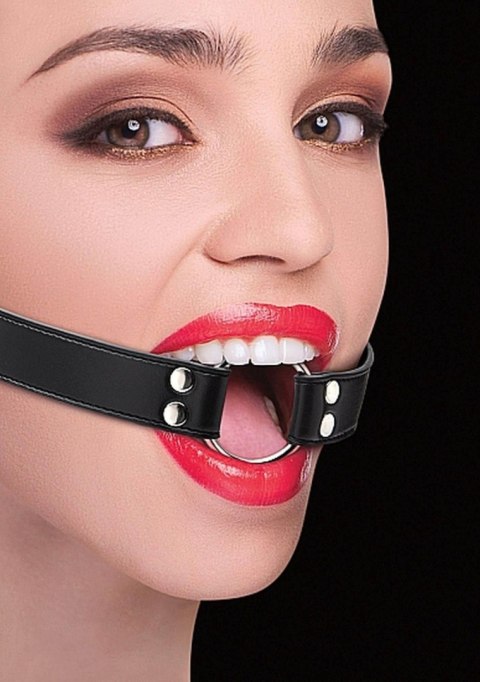 Czarny Pierścieniowy Knebel Ring Gag