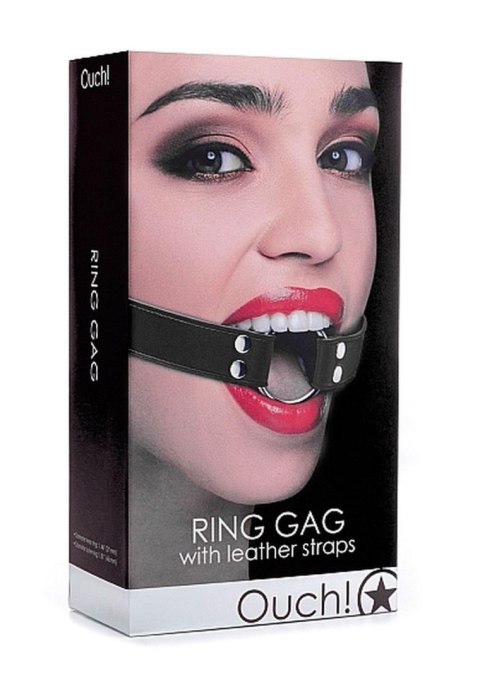 Czarny Pierścieniowy Knebel Ring Gag