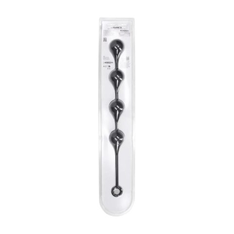 Silikonowe Kulki Analne „Kropla Wody” XL – Czarne, 50mm