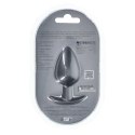Jedwabiście Gładki Silikonowy Plug Analny – Duży – 8,9 cm – Grafitowy