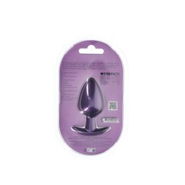 Zmysłowy Gładki Korek Analny z Silikonu – Luksusowy Metaliczny Fiolet (8,9 cm)