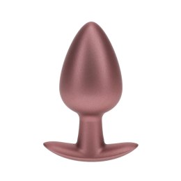 Gładki Silikonowy Korek Analny Ouch! w Odcieniu Różowego Złota - Duży (8,9 cm)