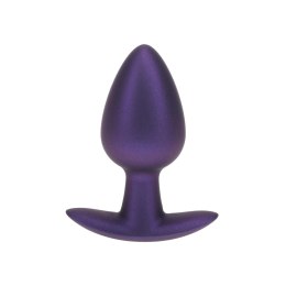 Gładki Silikonowy Korek Analny – Średni, 7,9 cm – Fioletowy Metalik
