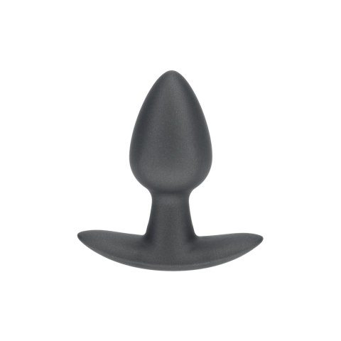 Gładki silikonowy korek analny Ouch! – mały (6,5 cm) w kolorze gunmetal