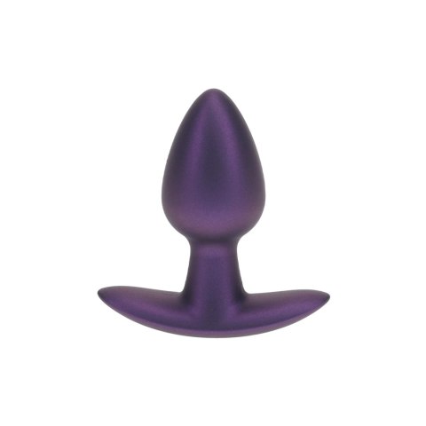 Luksusowy Gładki Korek Analny z Silikonu – Mały (6,5 cm) – Metaliczny Fiolet