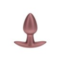 Zmysłowy Silikonowy Korek Analny Ouch! w odcieniu Różowego Złota (6,5 cm)