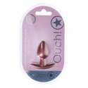 Zmysłowy Silikonowy Korek Analny Ouch! w odcieniu Różowego Złota (6,5 cm)