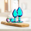 Zestaw metalowych plugów analnych Venice Collection – Iryzujący