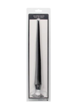 Kolczaste Dildo Analne Ass Spike - 33 cm - Czarne