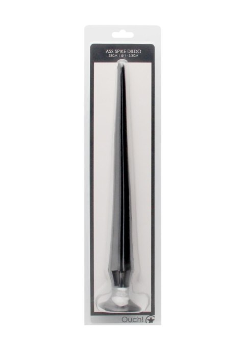 Kolczaste Dildo Analne Ass Spike - 33 cm - Czarne