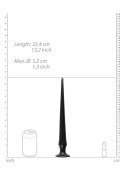 Kolczaste Dildo Analne Ass Spike - 33 cm - Czarne