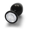 Elegancki plug analny z klejnotem – średni