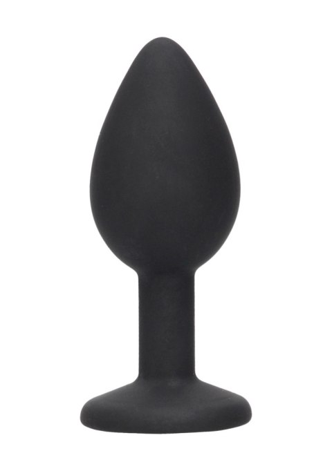 Silikonowy plug analny z eleganckim zdobieniem
