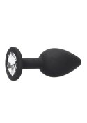 Silikonowy plug analny z eleganckim zdobieniem