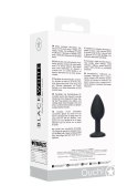 Silikonowy plug analny z eleganckim zdobieniem
