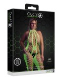 Bodystocking z dekoltem halter, rozmiar XL/XXXXL
