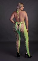 Bodystocking z dekoltem halter, rozmiar XL/XXXXL