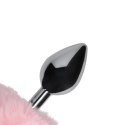 Korek analny Bunny Tail z metalową bazą