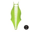 Zmysłowe Body High-Cut w Neonowej Zieleni – Rozmiar XS/XL