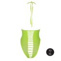Zmysłowe Body High-Cut w Neonowej Zieleni – Rozmiar XS/XL