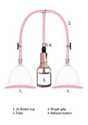 Zestaw pompek do piersi Rose Gold - średni
