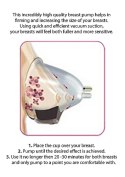 Zestaw pompek do piersi Rose Gold - średni