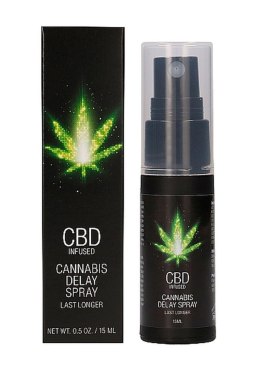 Ekskluzywny spray opóźniający wytrysk z CBD i konopiami - 15 ml