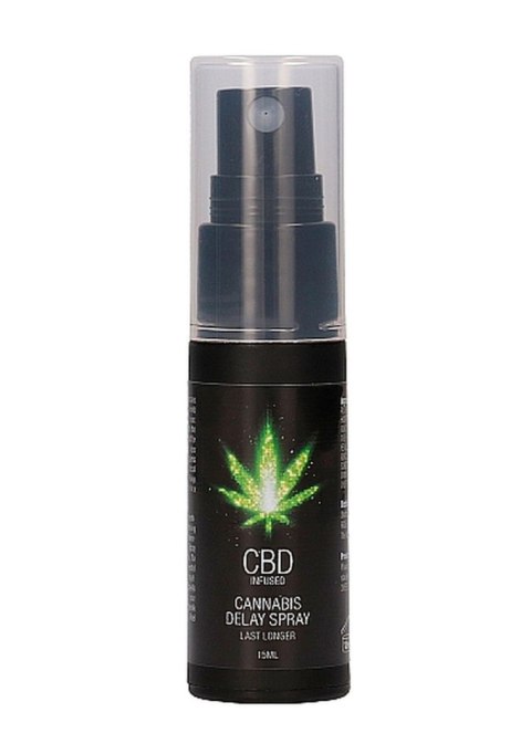 Ekskluzywny spray opóźniający wytrysk z CBD i konopiami - 15 ml